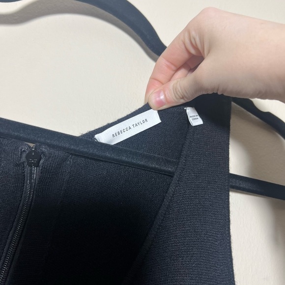 Rebecca Taylor Black Sleeveless Doily Jumpsuit - Picture 8 of 12